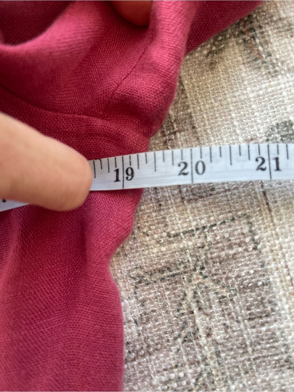 MaxMara Deep Pink Hand Sown Button-Front Linen Blazer - Picture 12 of 12